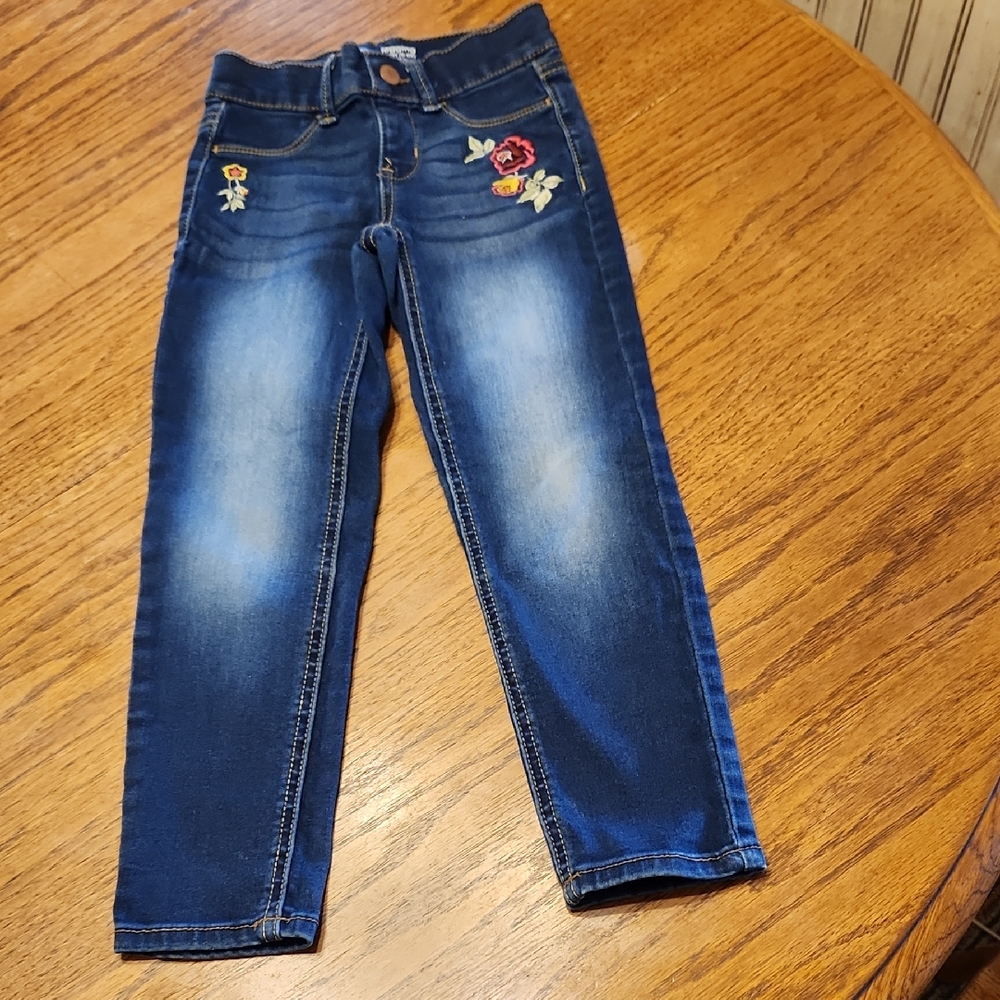 Wonder Nation Embroidery Jegging Jeans Size 6-6x